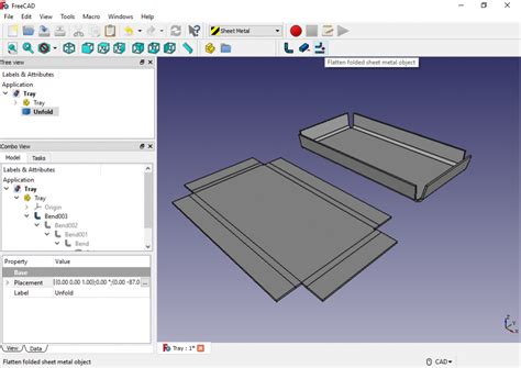 free sheet metal flat pattern software|open source cad for sheet metal.